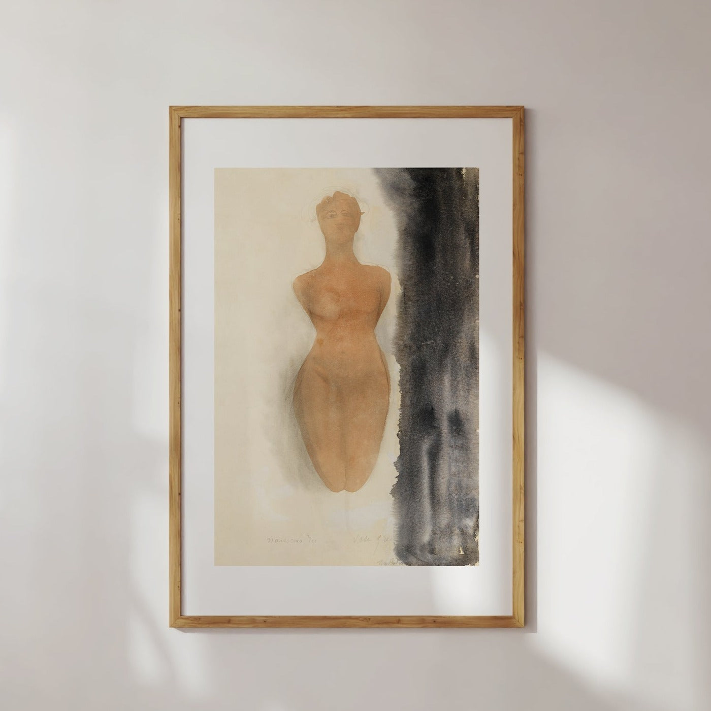 Poster figure of a naked woman 