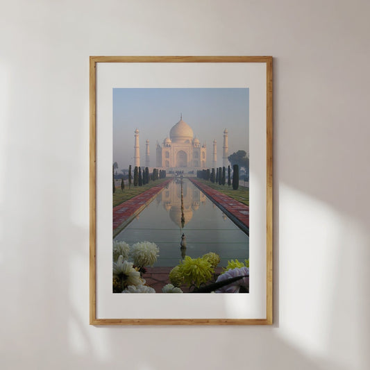 Taj Mahal In Color Digital Print Poster