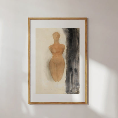 Auguste Rodin's "Naked Woman" Poster Digital Print