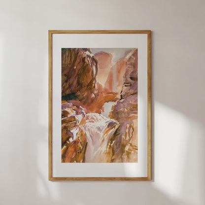 Mountain Torrent Vintage Poster