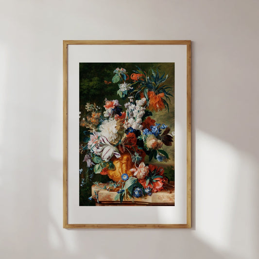 Jan van Huysum "Bouquet of Flowers in an Urn" Poster Digital Print