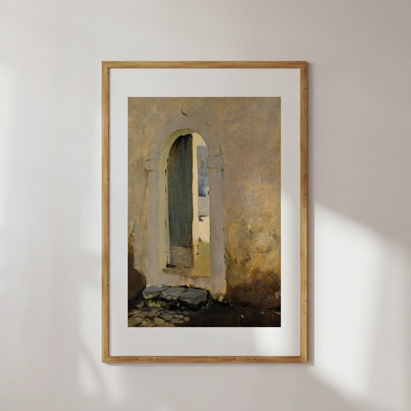 Open Doorway in Morocco Poster Digital Print