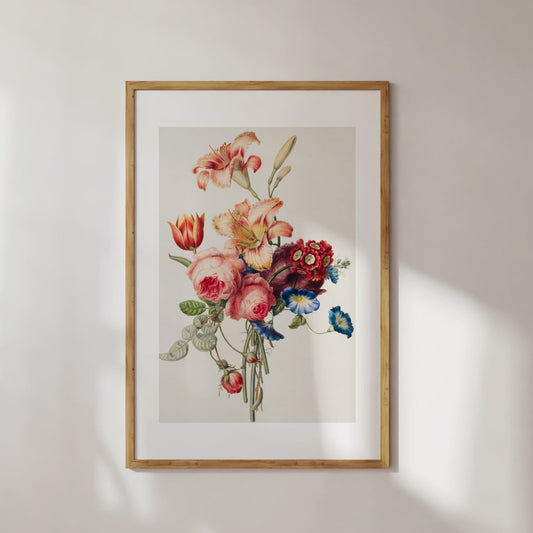 Antique Bouquet Poster Digital Print