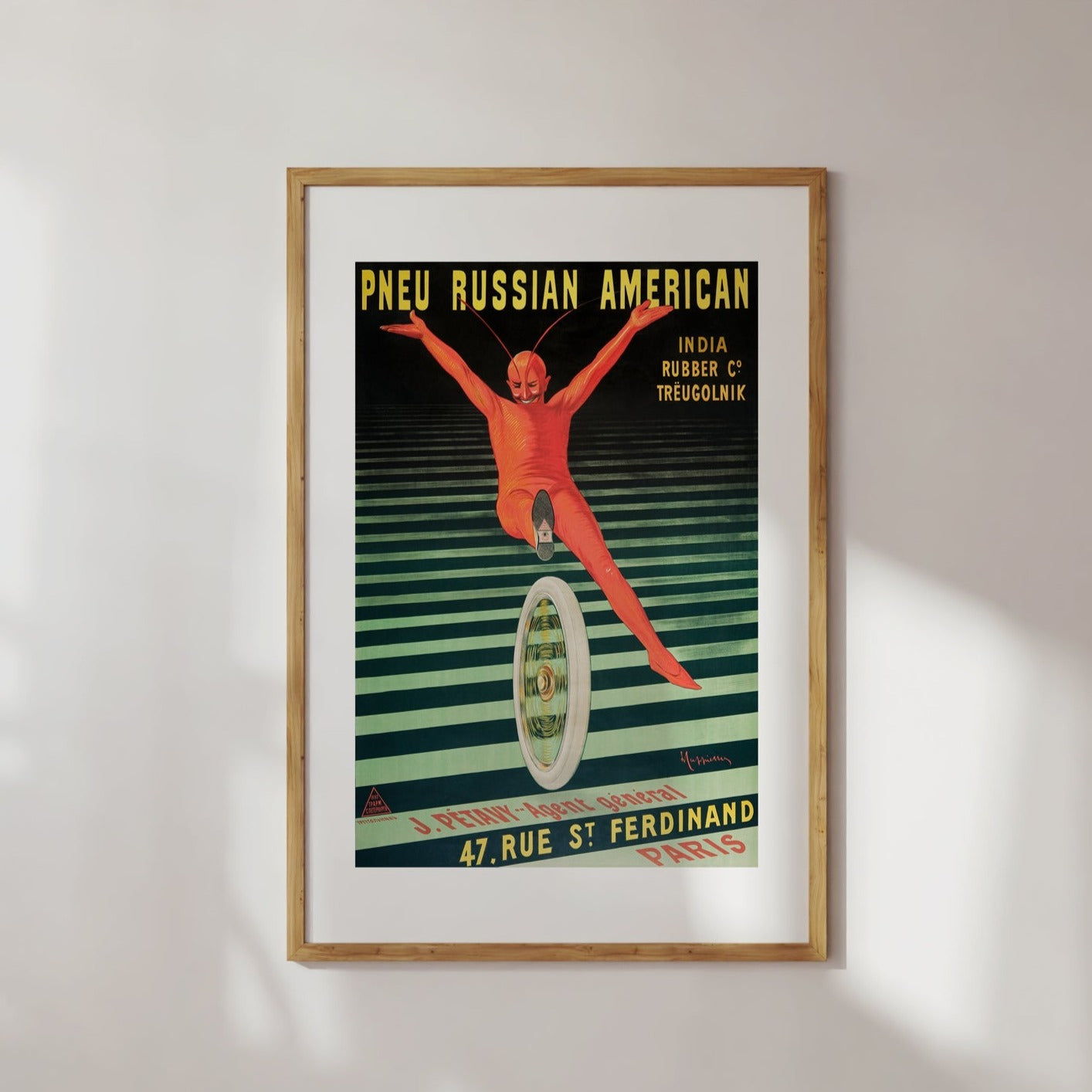 Vintage Tire Digital Print Poster