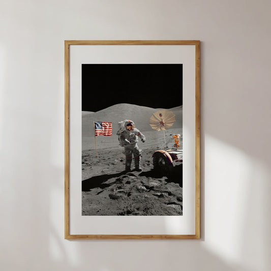 Apollo Lunar Space Mission Poster Digital Print