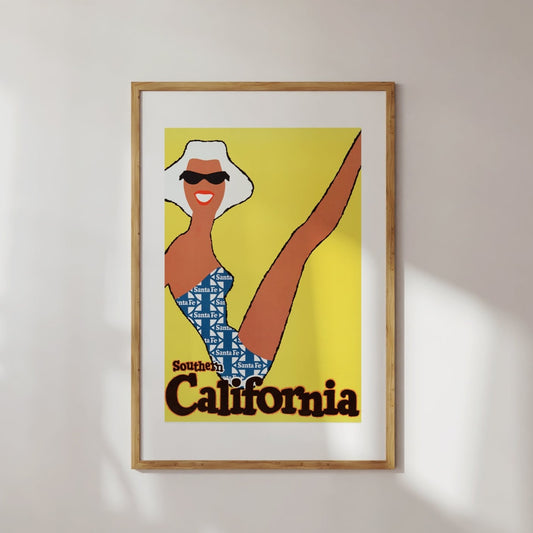 Southern Cali Girl Poster Digital Print