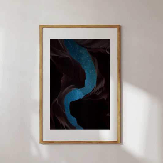 Canyon At Night Poster Digital Print