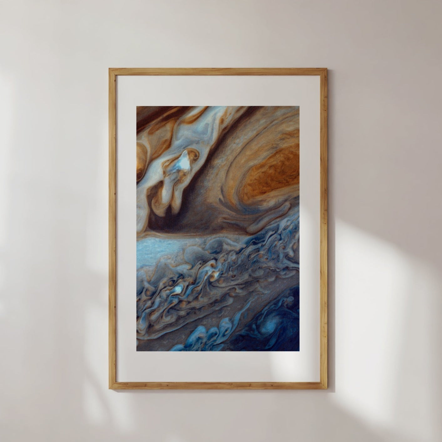 Jupiter Up Close Abstract Poster Digital Print