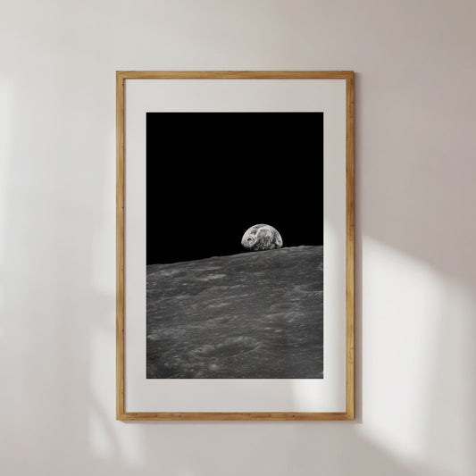 Black & White Moon Poster Digital Print