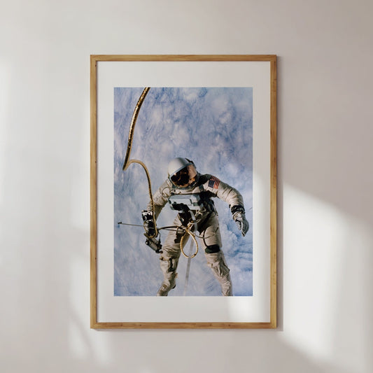 NASA Astronaut In Space Poster Digital Print