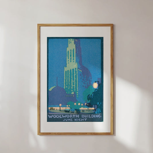 Woolworth Building Vintage Digital Print Poster