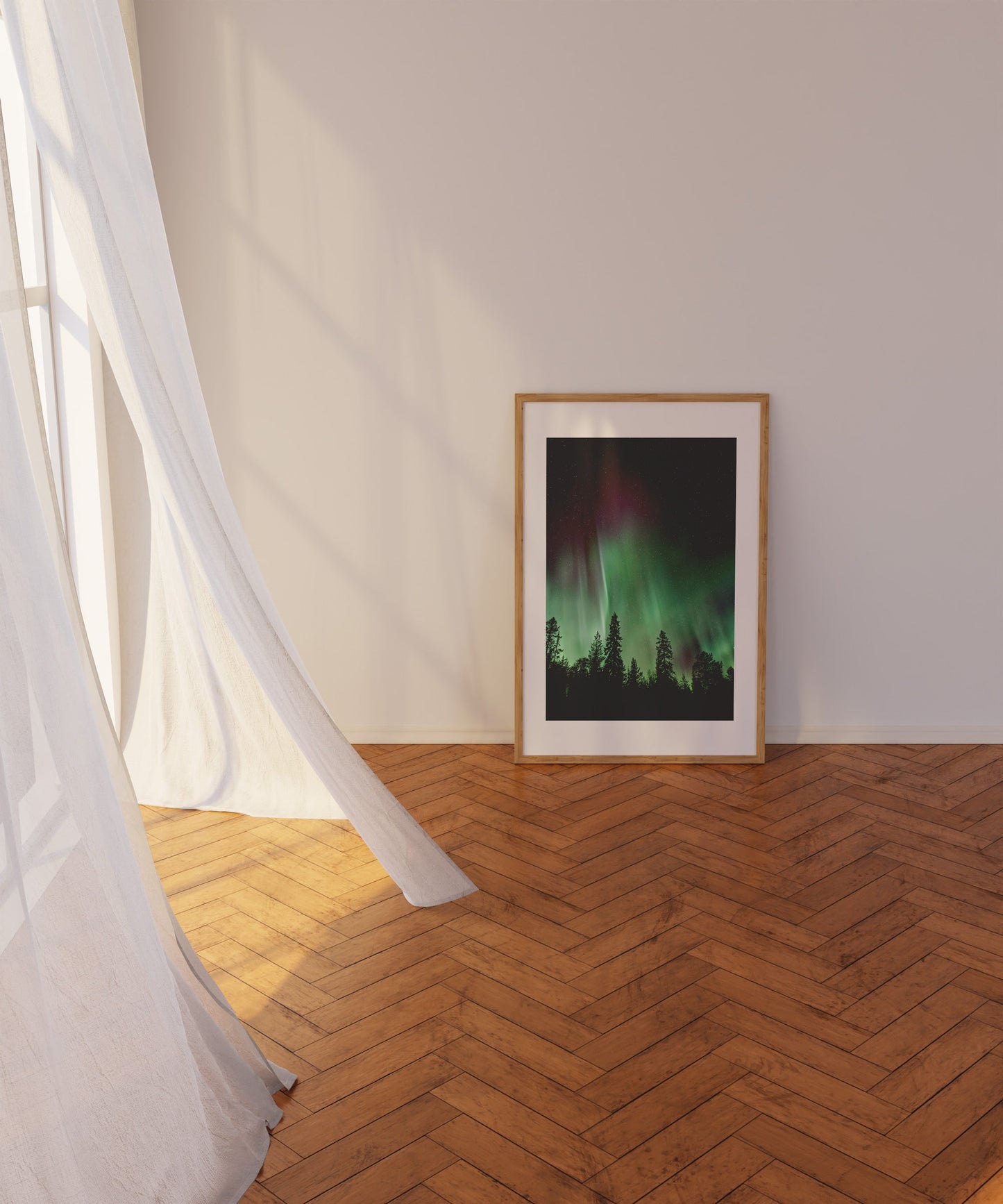 Northern Lights Aurora Borealis Poster Digital Print