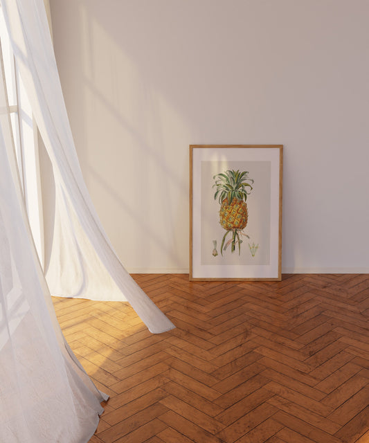 Hand Drawn Pineapple Poster Digital Print