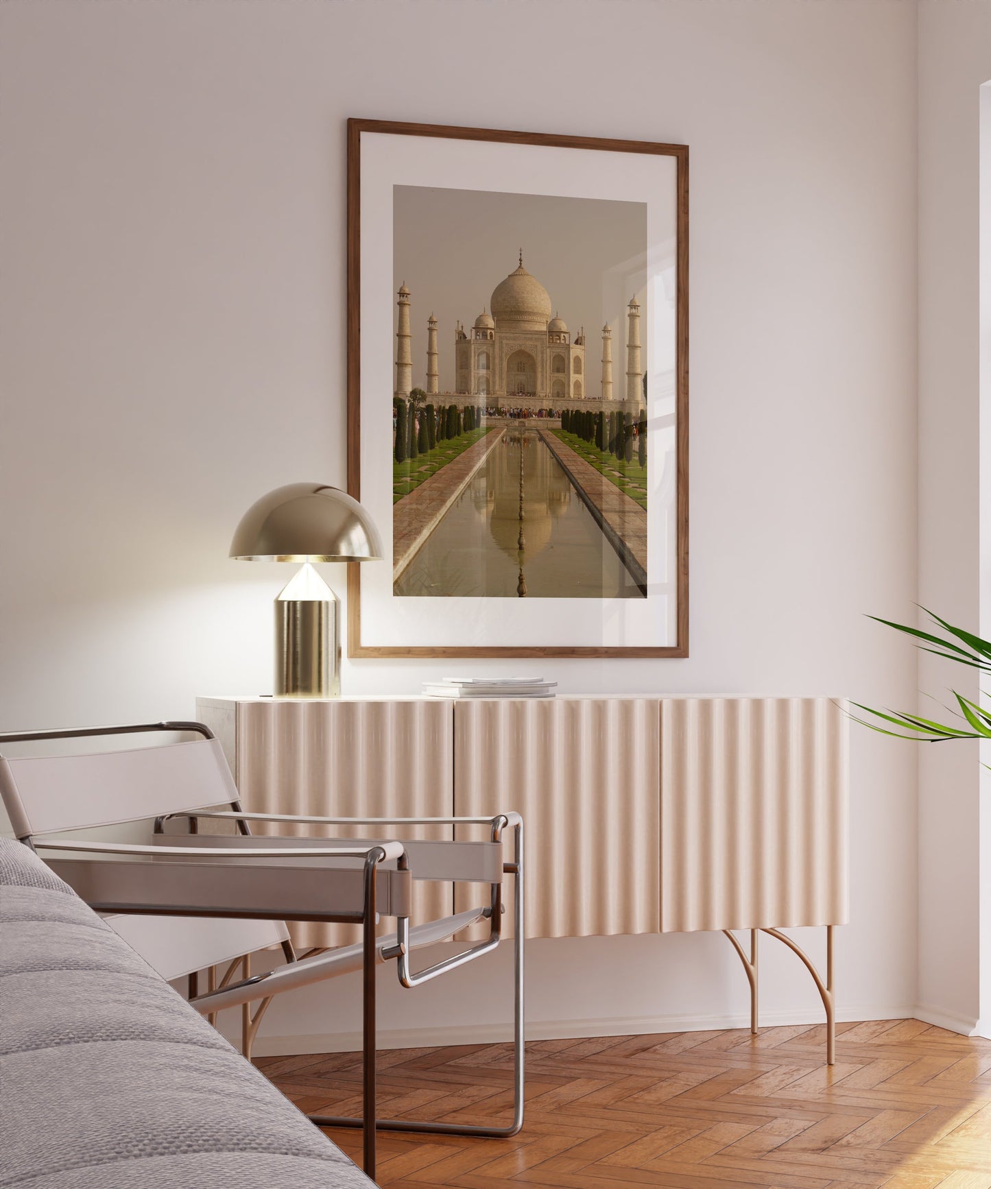 Vintage Taj Mahal Digital Print Poster