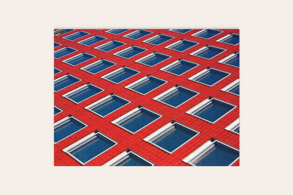 Red Geo Zurich Poster Puzzle