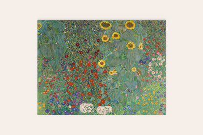 Gustav Klimt's Farm Garden with Sunflowers Puzzle