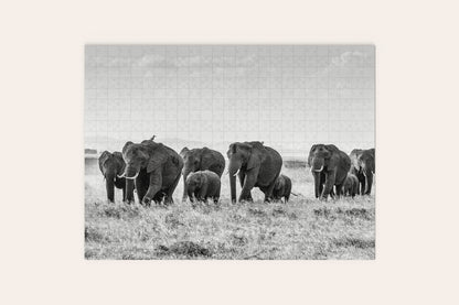 African Elephants On Safari Puzzle