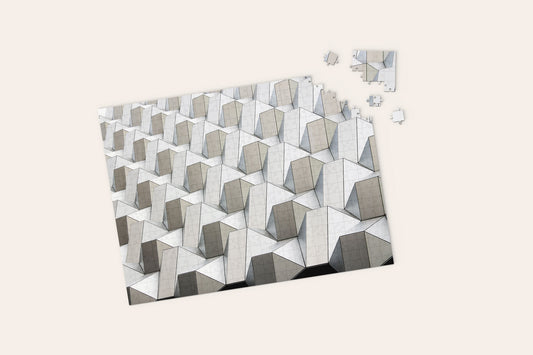 White Geometric Puzzle