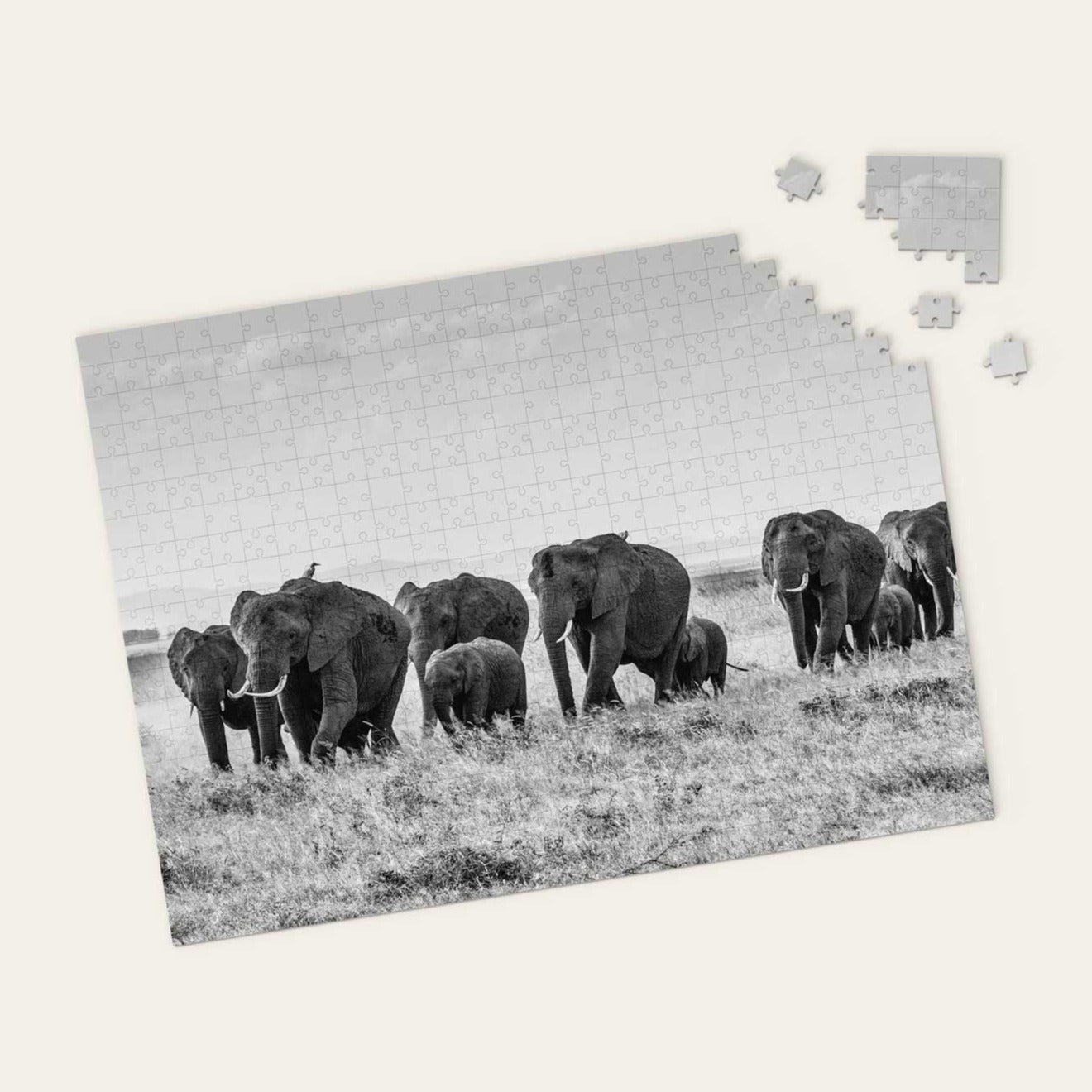 African Elephants On Safari Puzzle