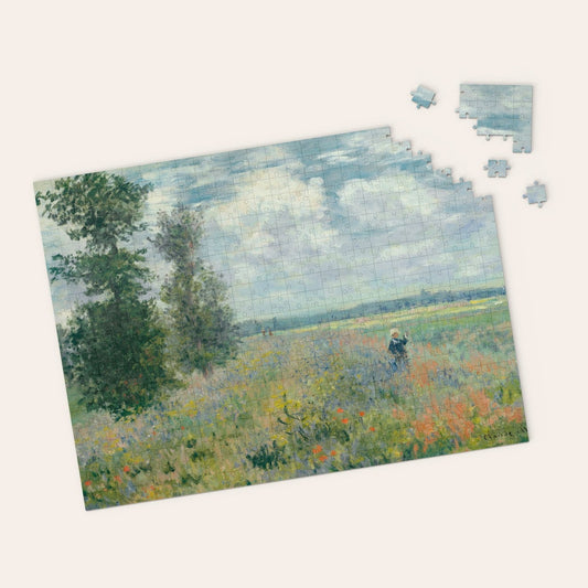 Claude Monet's "Poppy Fields near Argenteuil" Artwork Puzzle