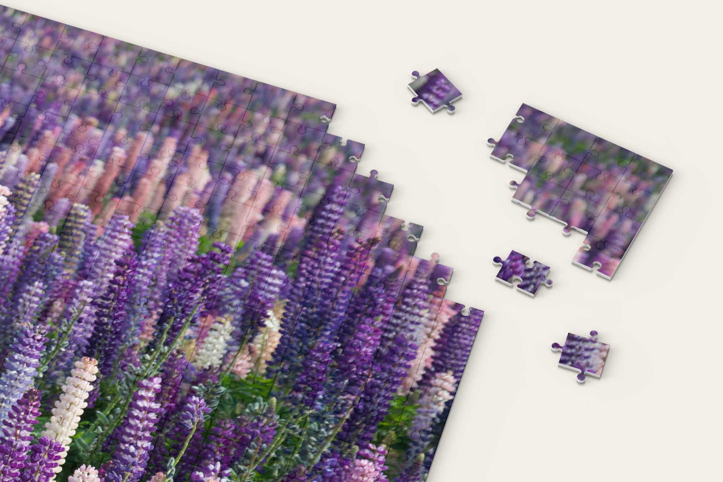 Field Of Lupine Flowers Puzzle