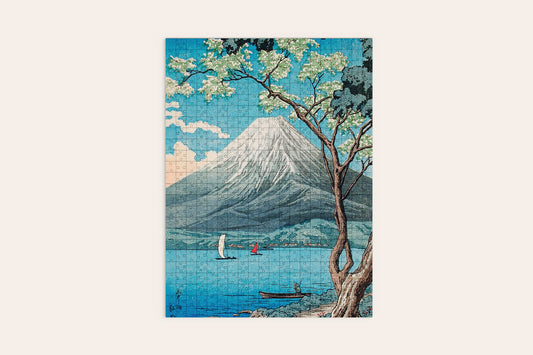 "Mount Fuji from Lake Yamanaka" by Hiroaki Takahashi Artwork Puzzle