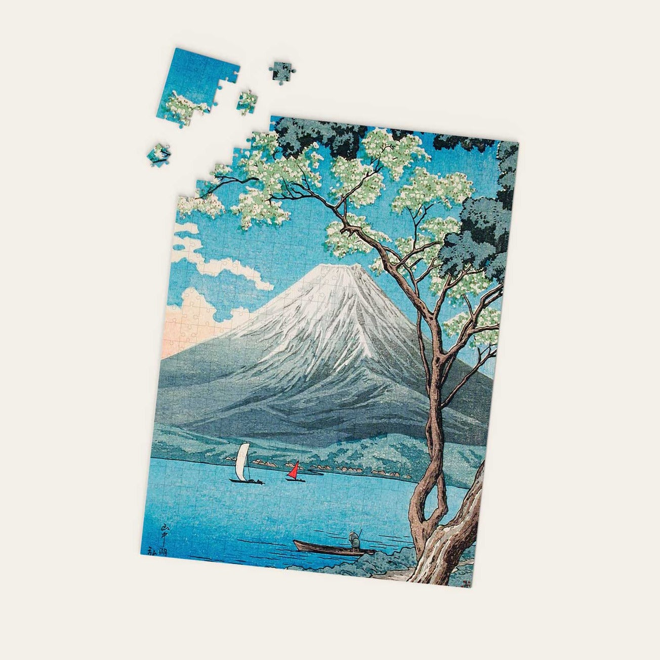 "Mount Fuji from Lake Yamanaka" by Hiroaki Takahashi Artwork Puzzle