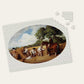 Vintage Horse Oval Puzzle