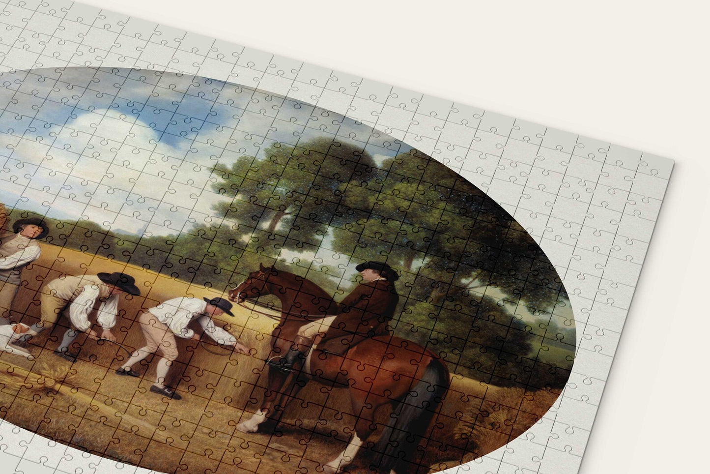 Vintage Horse Oval Puzzle