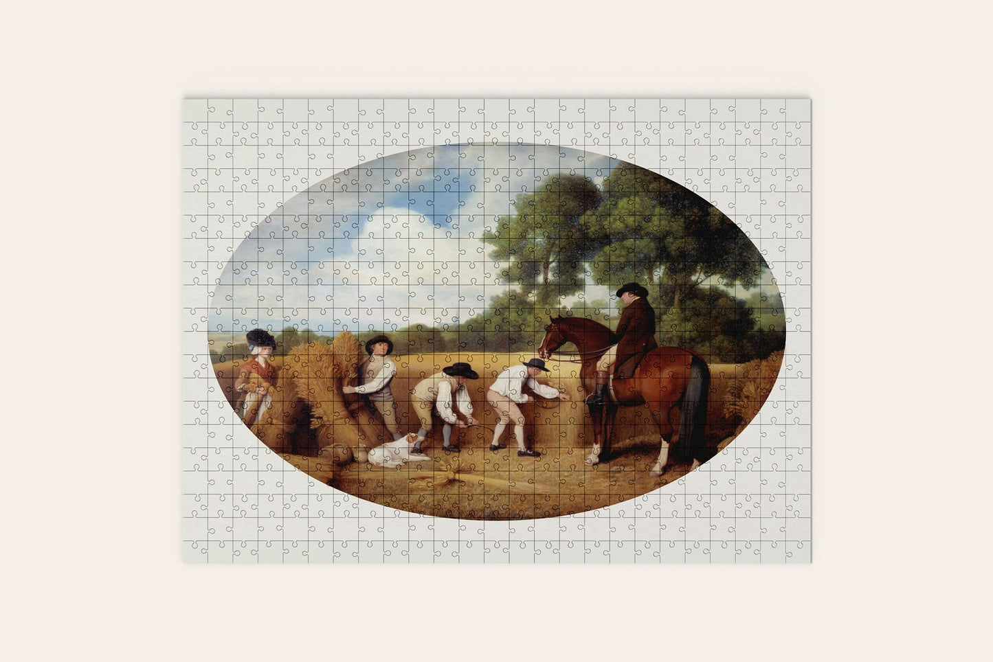 Vintage Horse Oval Puzzle